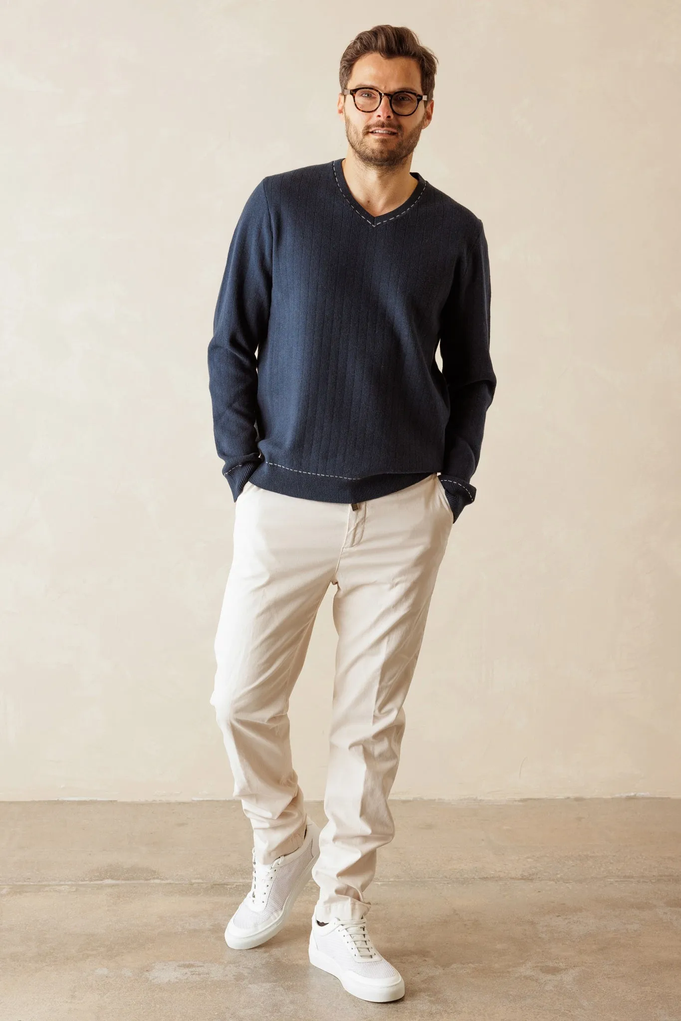 Buca Men's Cotton V Neck