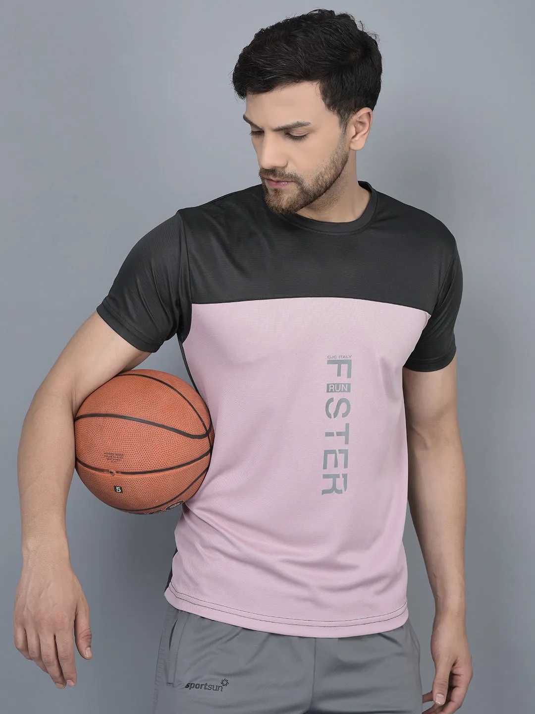 COBB MEN'S PACK OF 2 ROUND NECK ACTIVE WEAR COMBO T-SHIRT