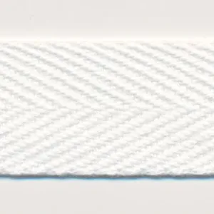 Cotton Herringbone Tape #135 Off White