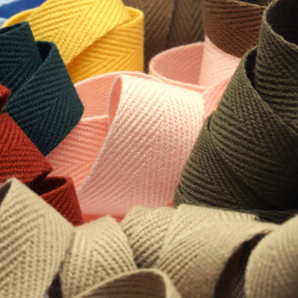 Cotton Herringbone Tape #176 Cinnamon