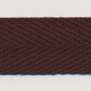 Cotton Herringbone Tape #36 Dark Brown