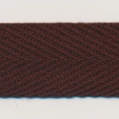 Cotton Herringbone Tape #36 Dark Brown