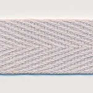 Cotton Herringbone Tape #48 Silver