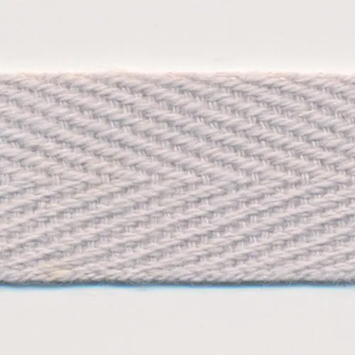 Cotton Herringbone Tape #48 Silver