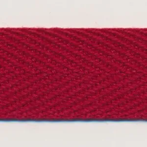 Cotton Herringbone Tape #53 Rose Red