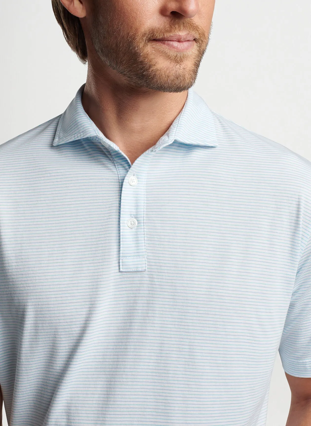Crown Comfort Cotton Polo (Cottage Blue)