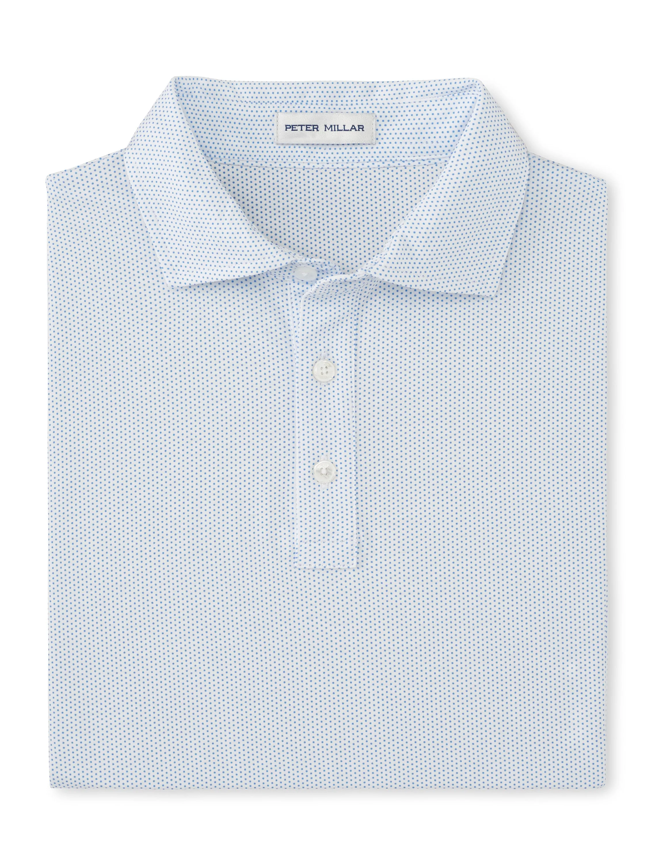 Crown Comfort Short-Sleeve Polo Polka Dot Print