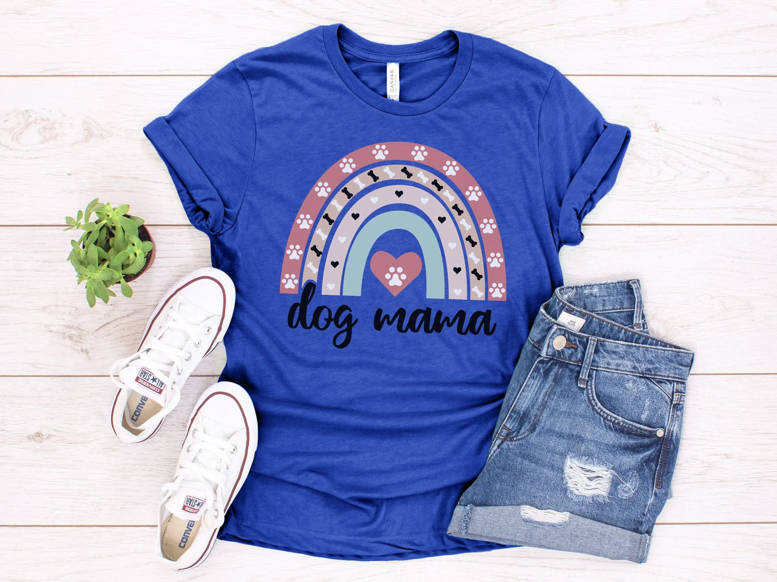 Dog Mama Rainbow Shirt