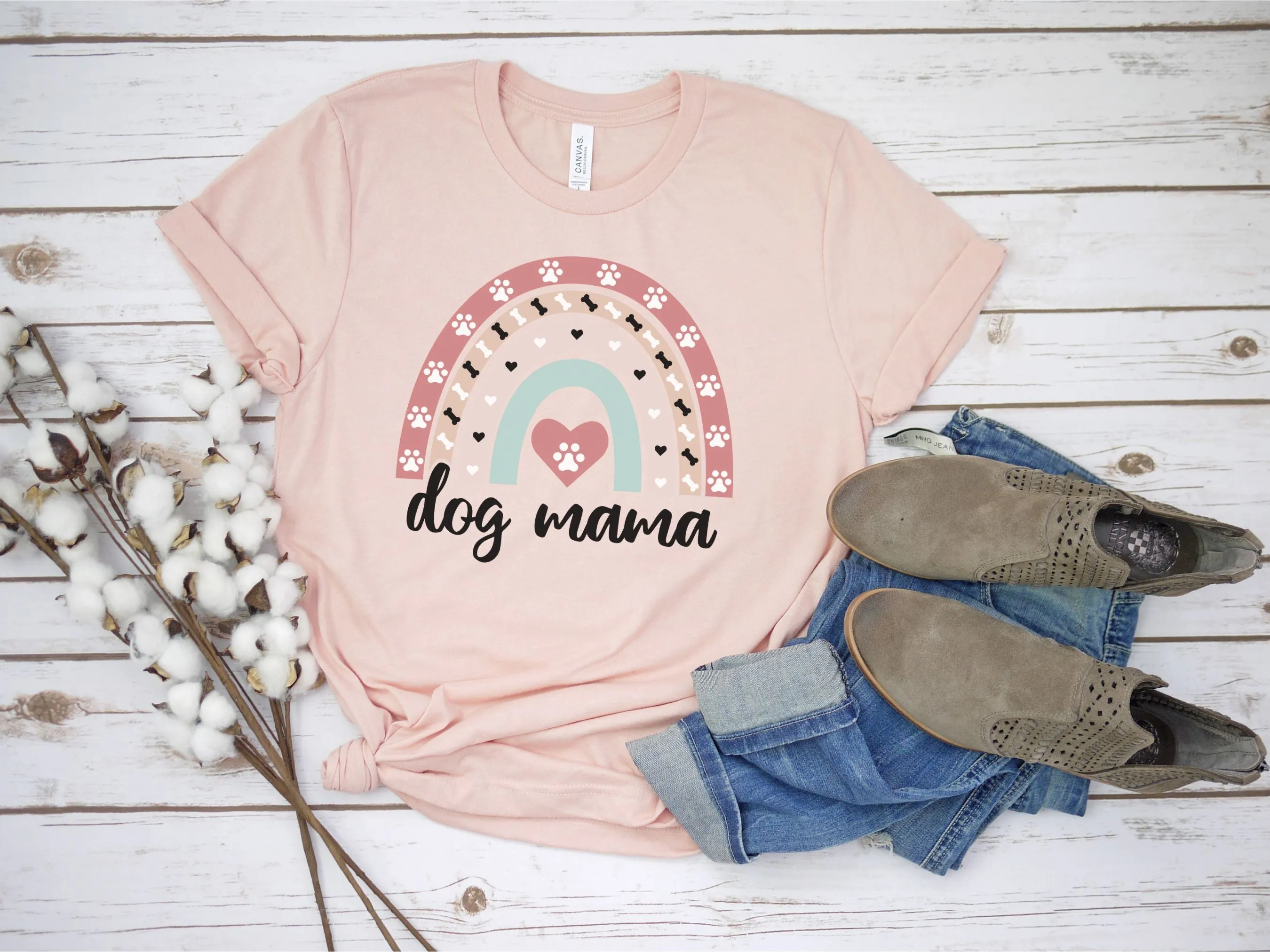 Dog Mama Rainbow Shirt