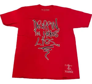 Drippin In Haters Lies, T-Shirt, Red