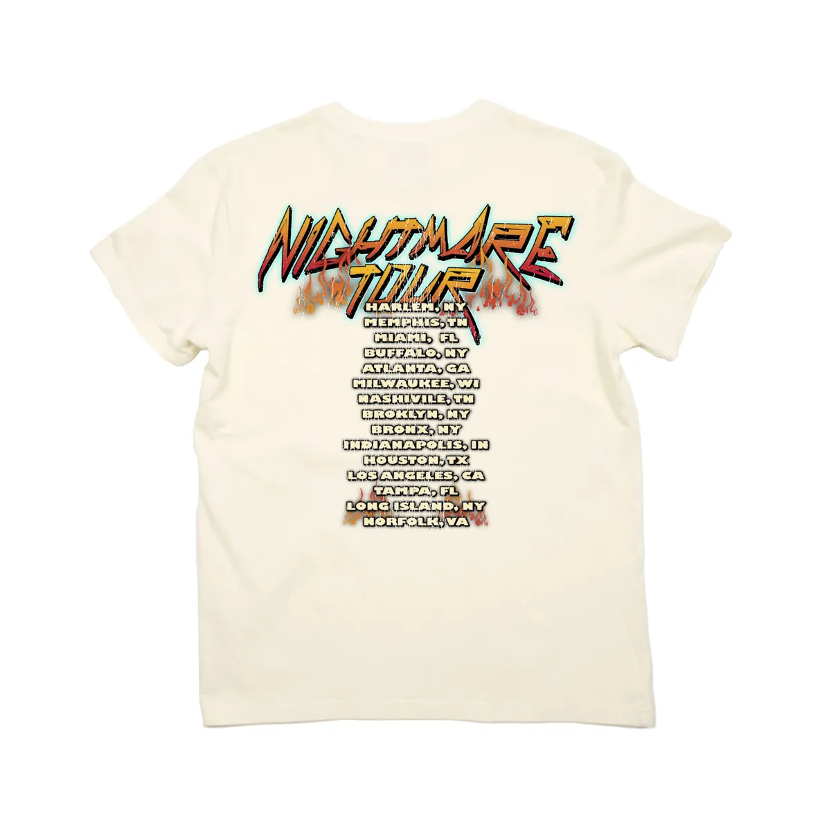 Dry Rot Nightmare Tour Cream Tee