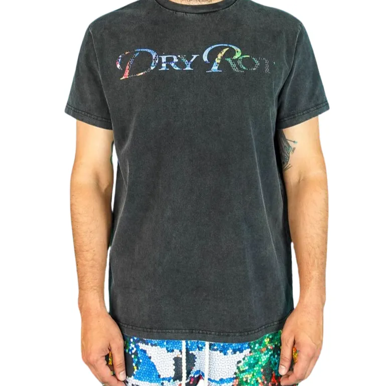 Dry Rot Stain Glass Black Tee