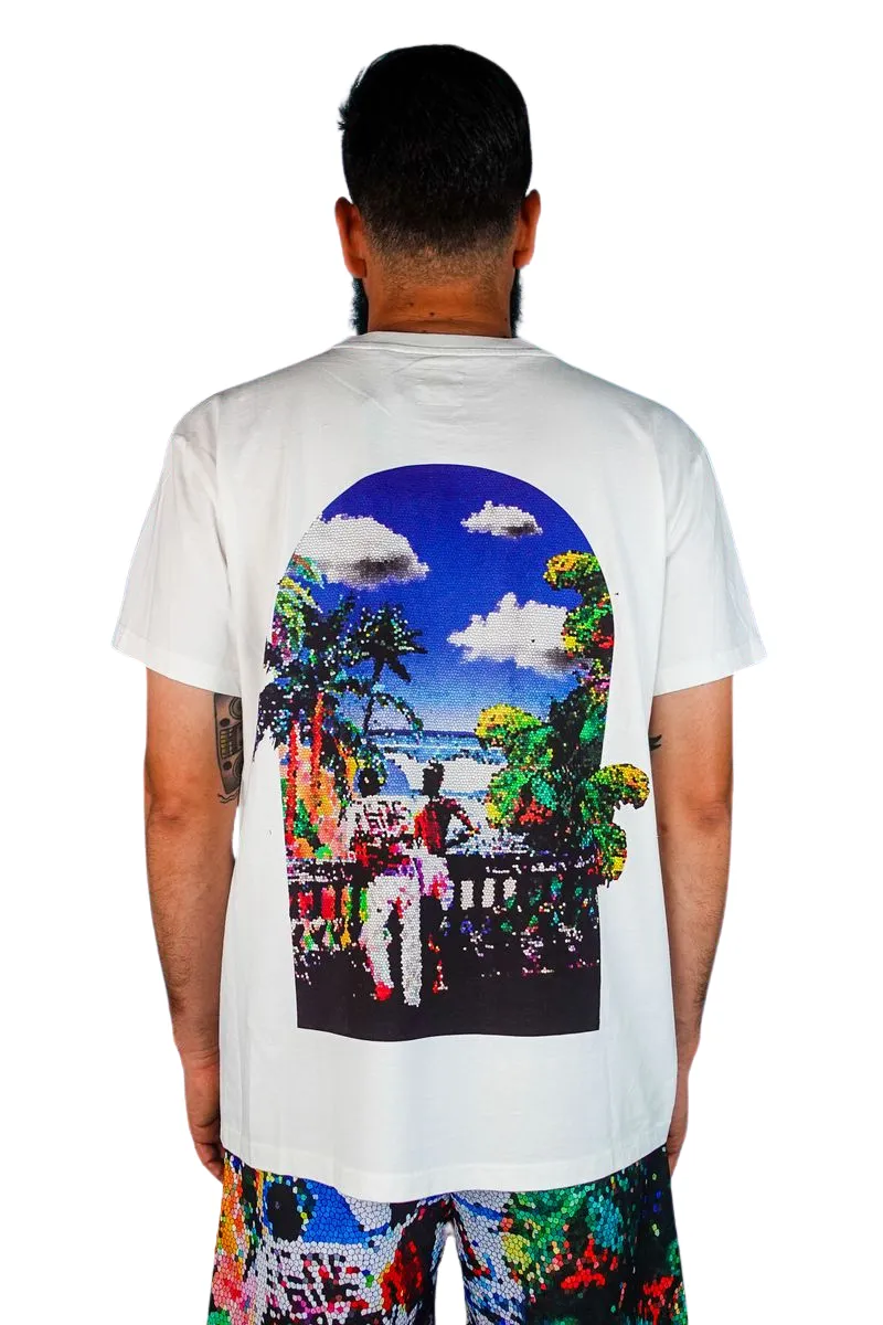 Dry Rot Stain Glass White Tee