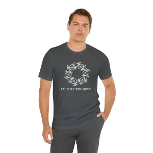 Eat Sleep Ride Repeat Circle [Dark Colors]