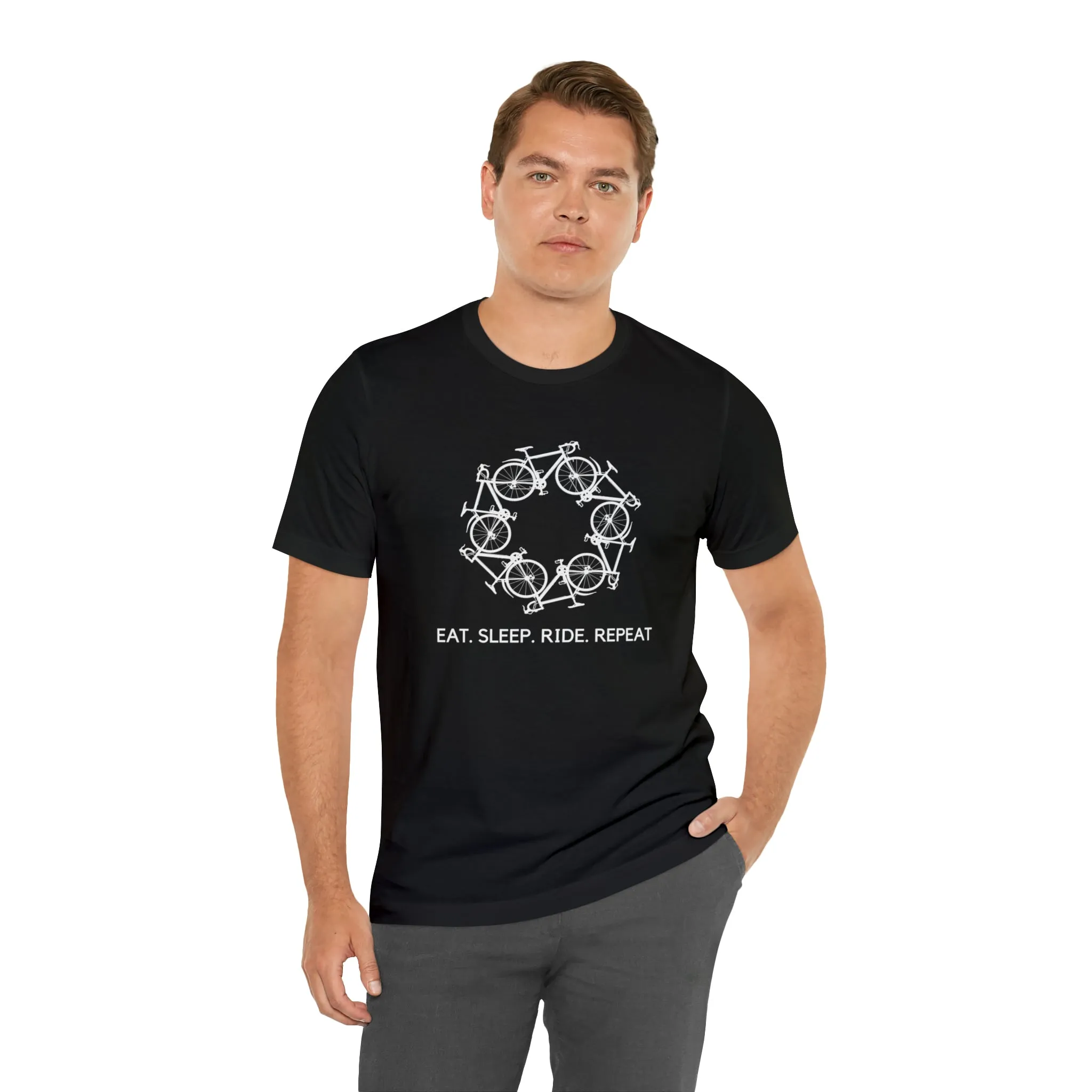 Eat Sleep Ride Repeat Circle [Dark Colors]