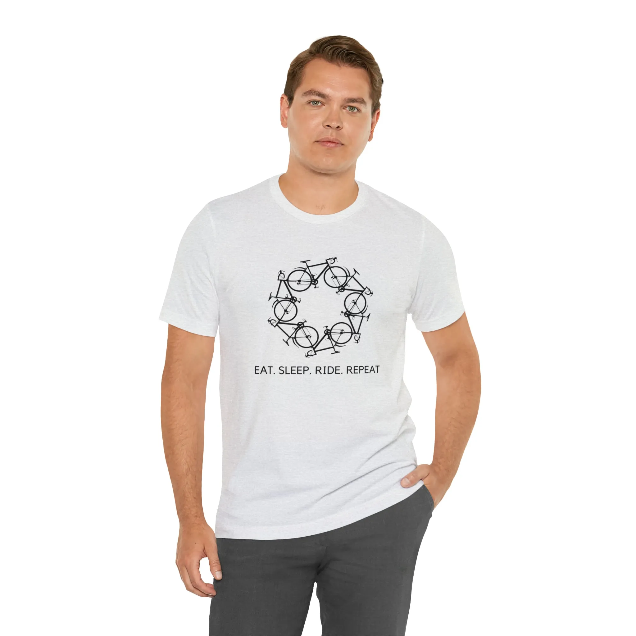 Eat Sleep Ride Repeat Circle [Light Colors]