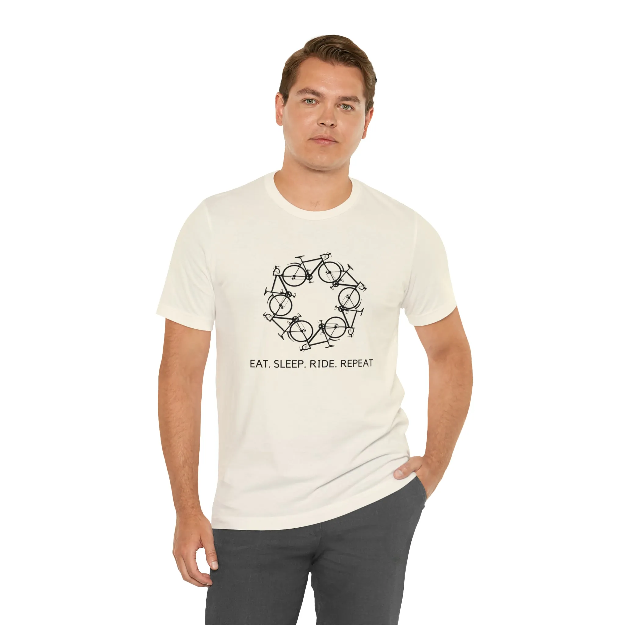 Eat Sleep Ride Repeat Circle [Light Colors]
