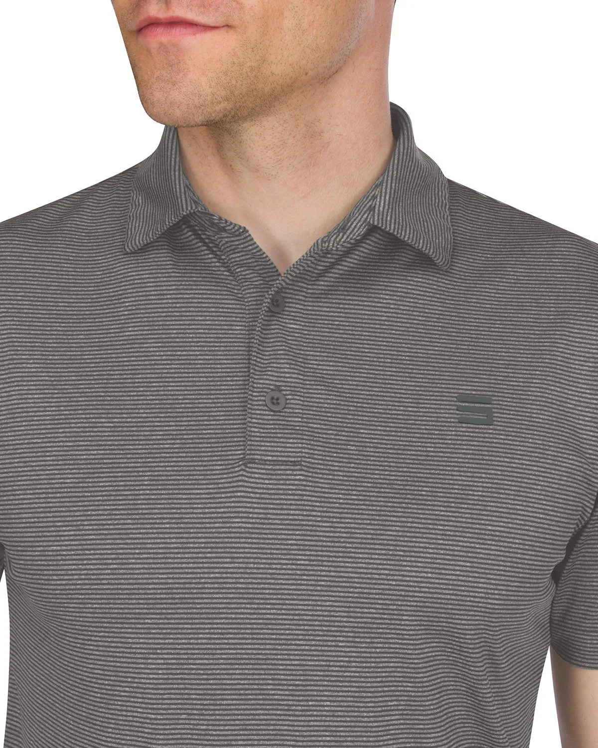 Extreme Deal - Men’s Thin-Striped Golf Polo Shirt