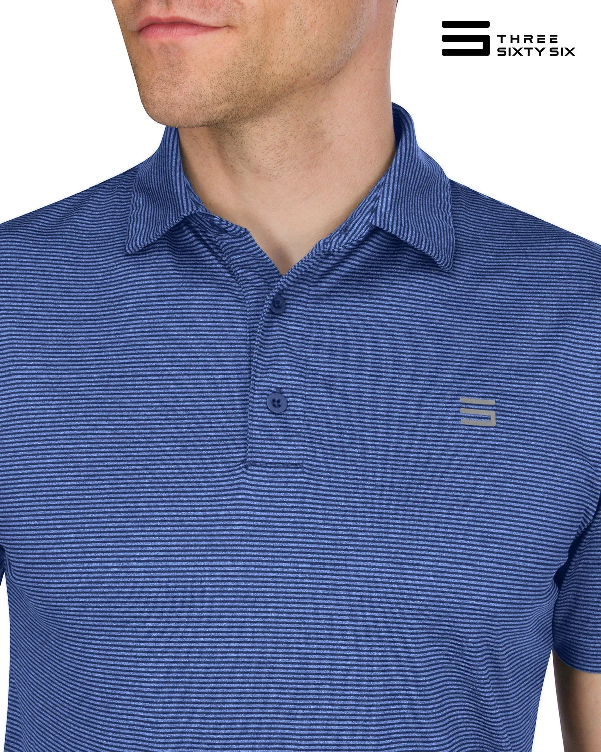 Extreme Deal - Men’s Thin-Striped Golf Polo Shirt