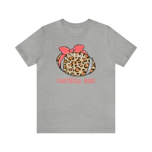 Football Mom Peach T-Shirt | Sports Mom Tee |  Bella Canvas 3001 Unisex |  Mama Short Sleeve Tshirt