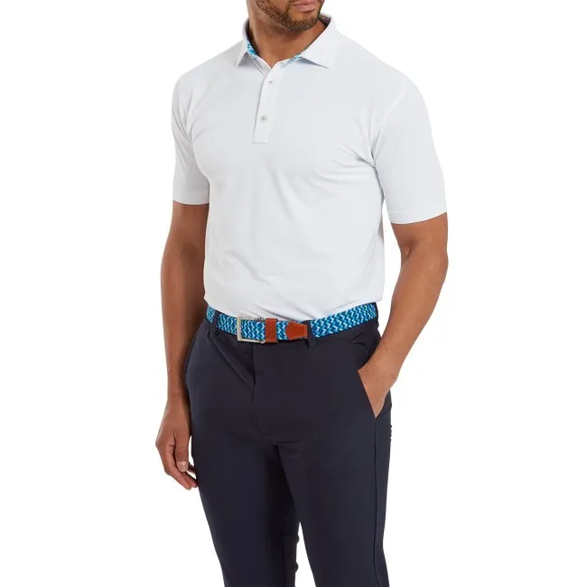 FootJoy Men's Primrose Trim Solid Lisle - FJ Tour Collar