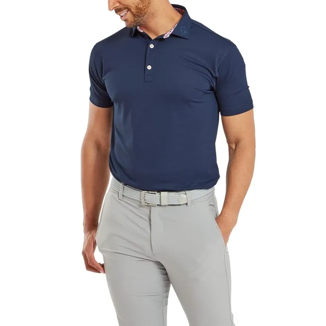 FootJoy Men's Primrose Trim Solid Lisle - FJ Tour Collar