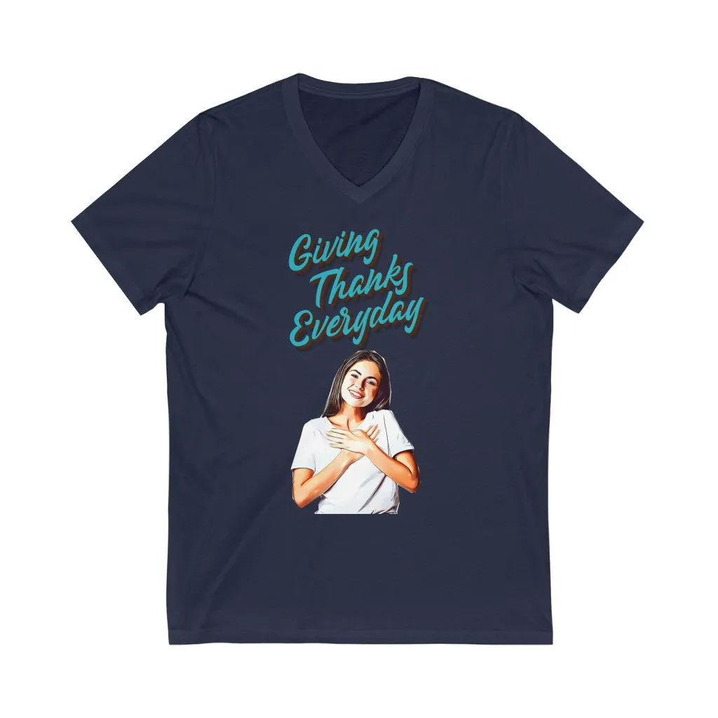 Giving Thanks V-Neck Tee
