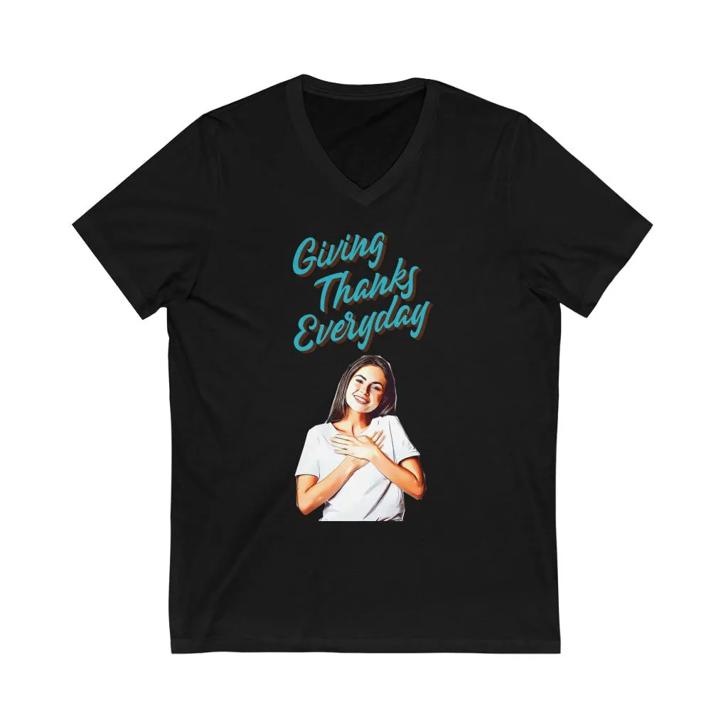 Giving Thanks V-Neck Tee