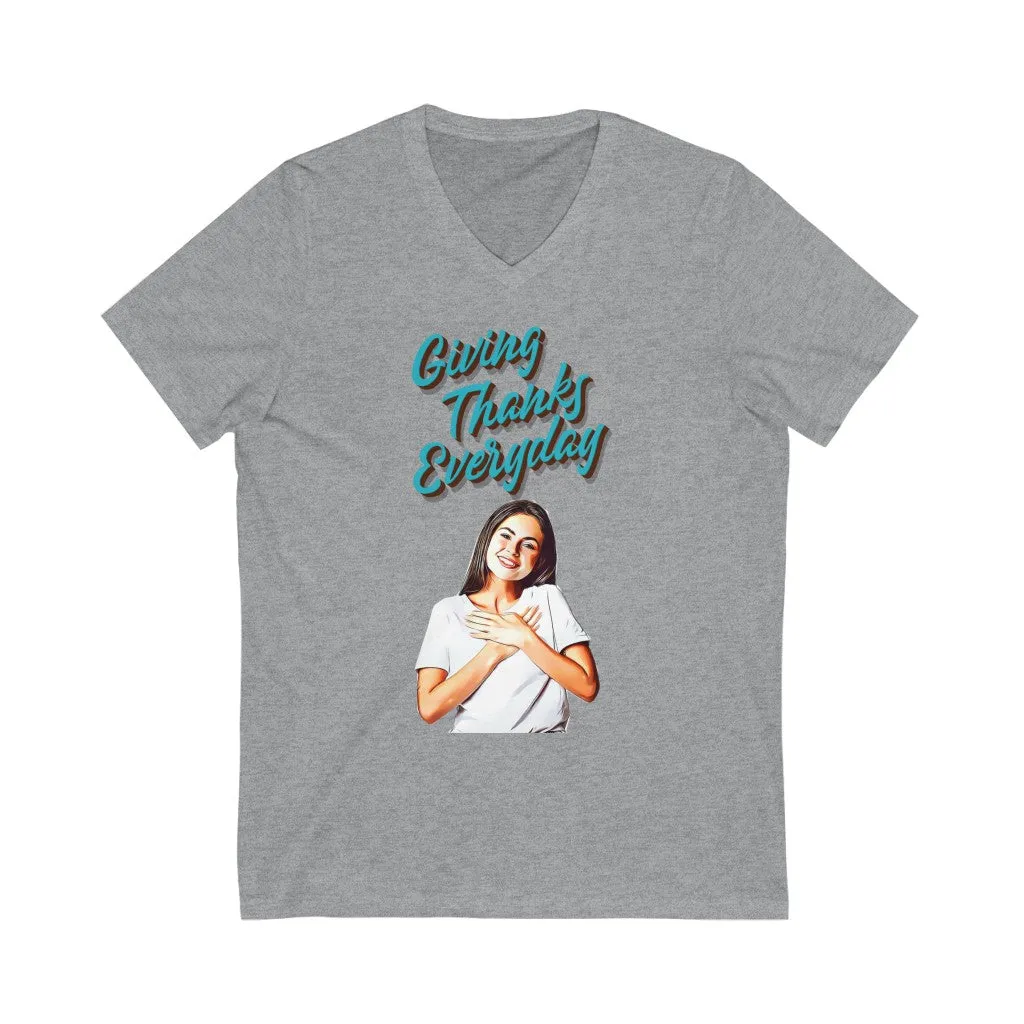 Giving Thanks V-Neck Tee