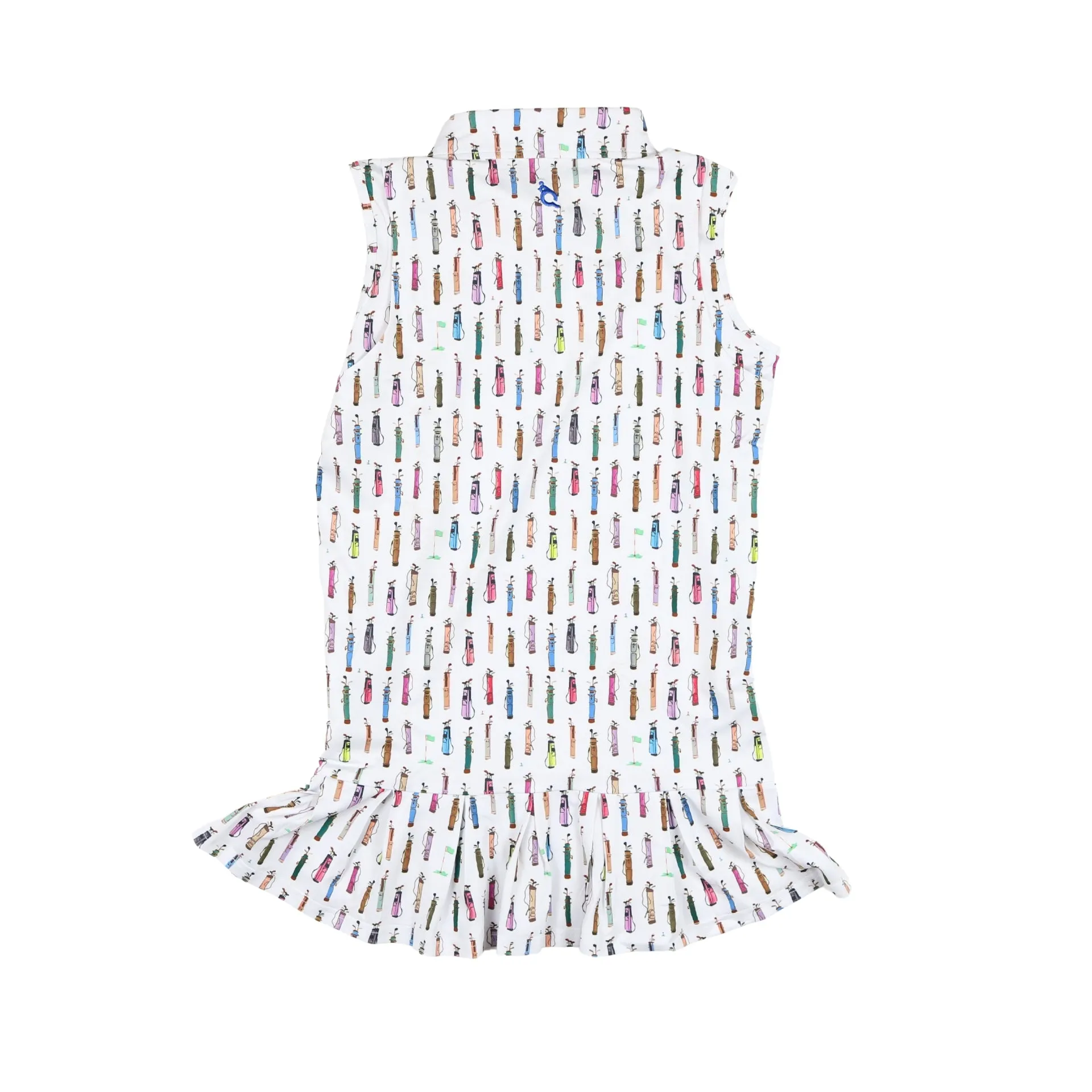 Golf Bags Polo Sleeveless Dress || Blue Quail