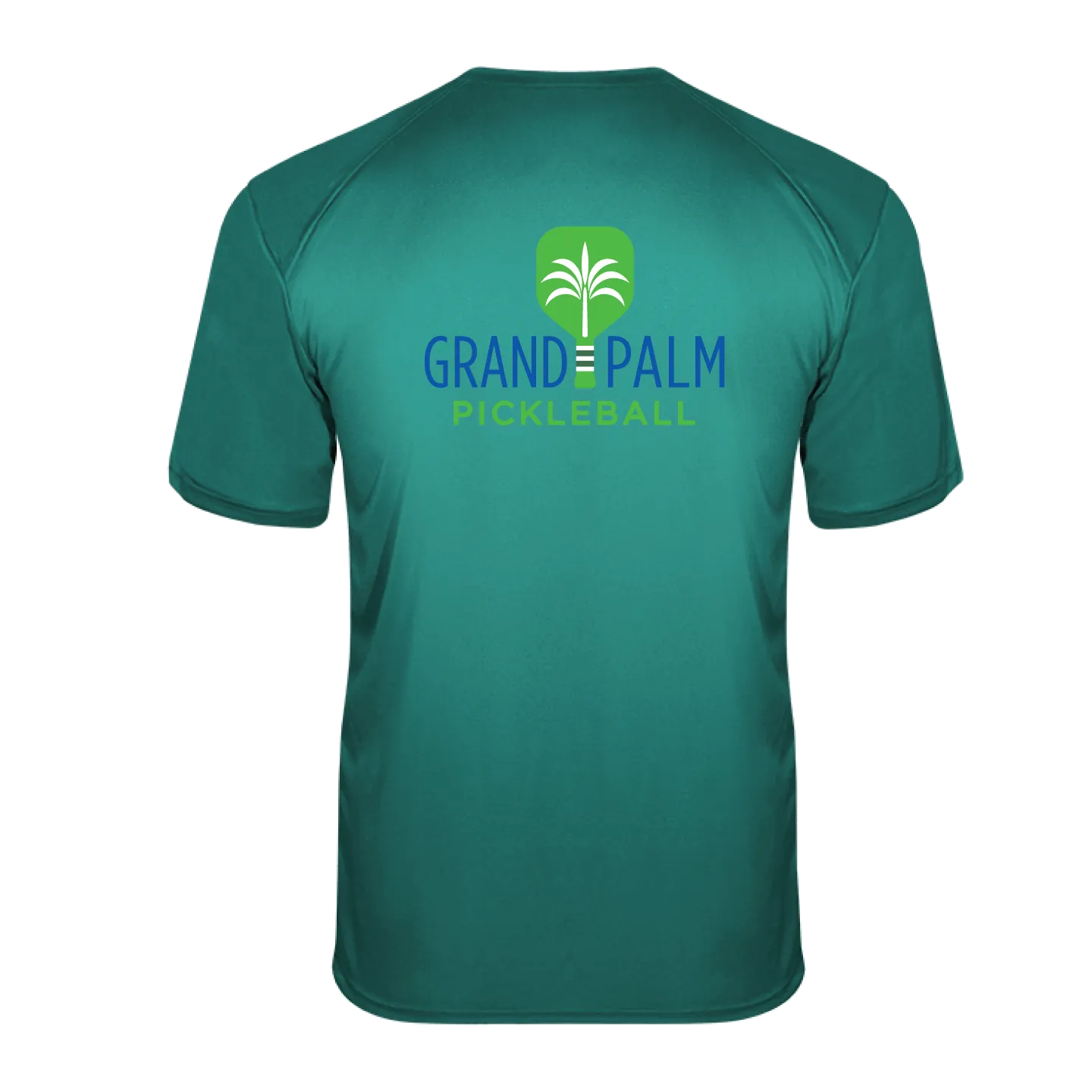 Grand Palm Pickleball Men's Performance Short Sleeve Crew Neck Shirt