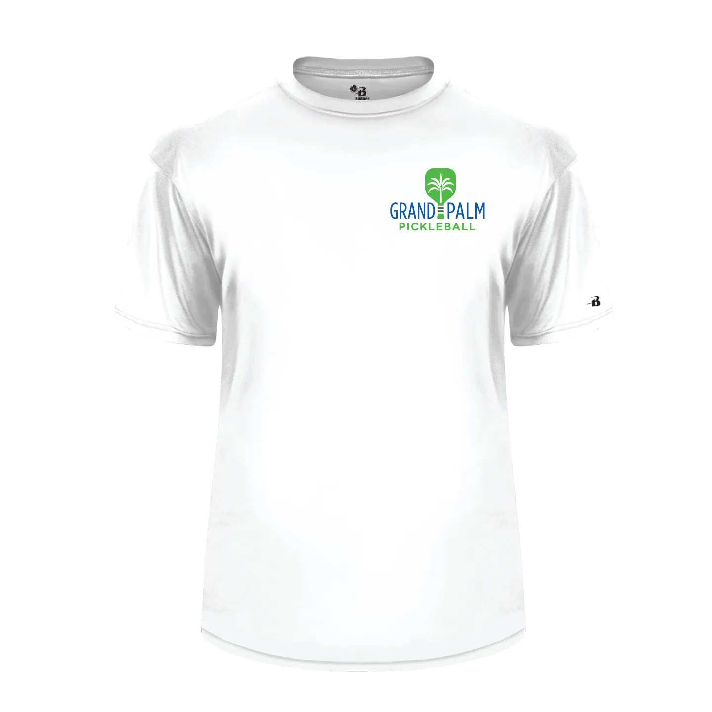 Grand Palm Pickleball Men's Performance Short Sleeve Crew Neck Shirt