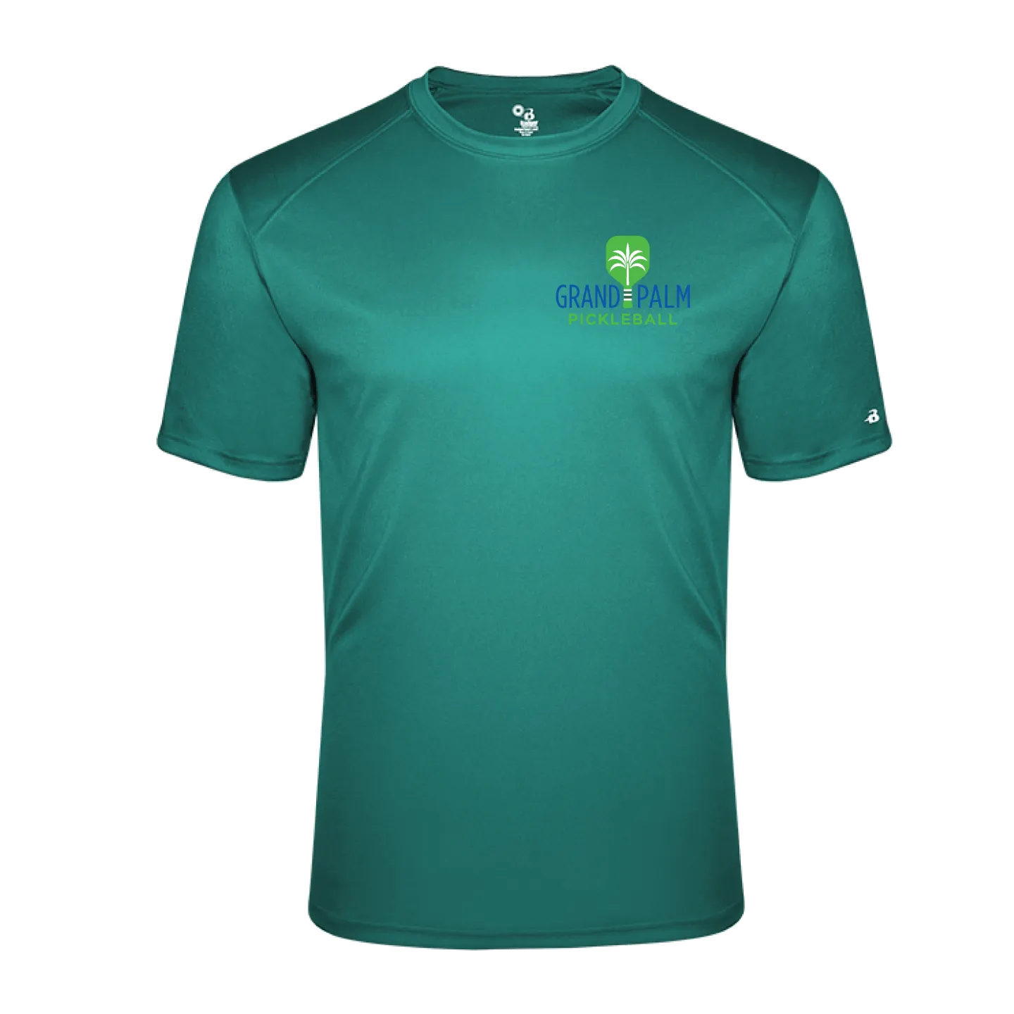 Grand Palm Pickleball Men's Performance Short Sleeve Crew Neck Shirt