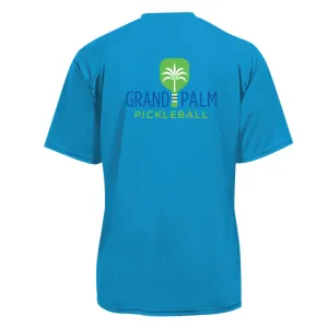 Grand Palm Pickleball Men's Performance Short Sleeve Crew Neck Shirt