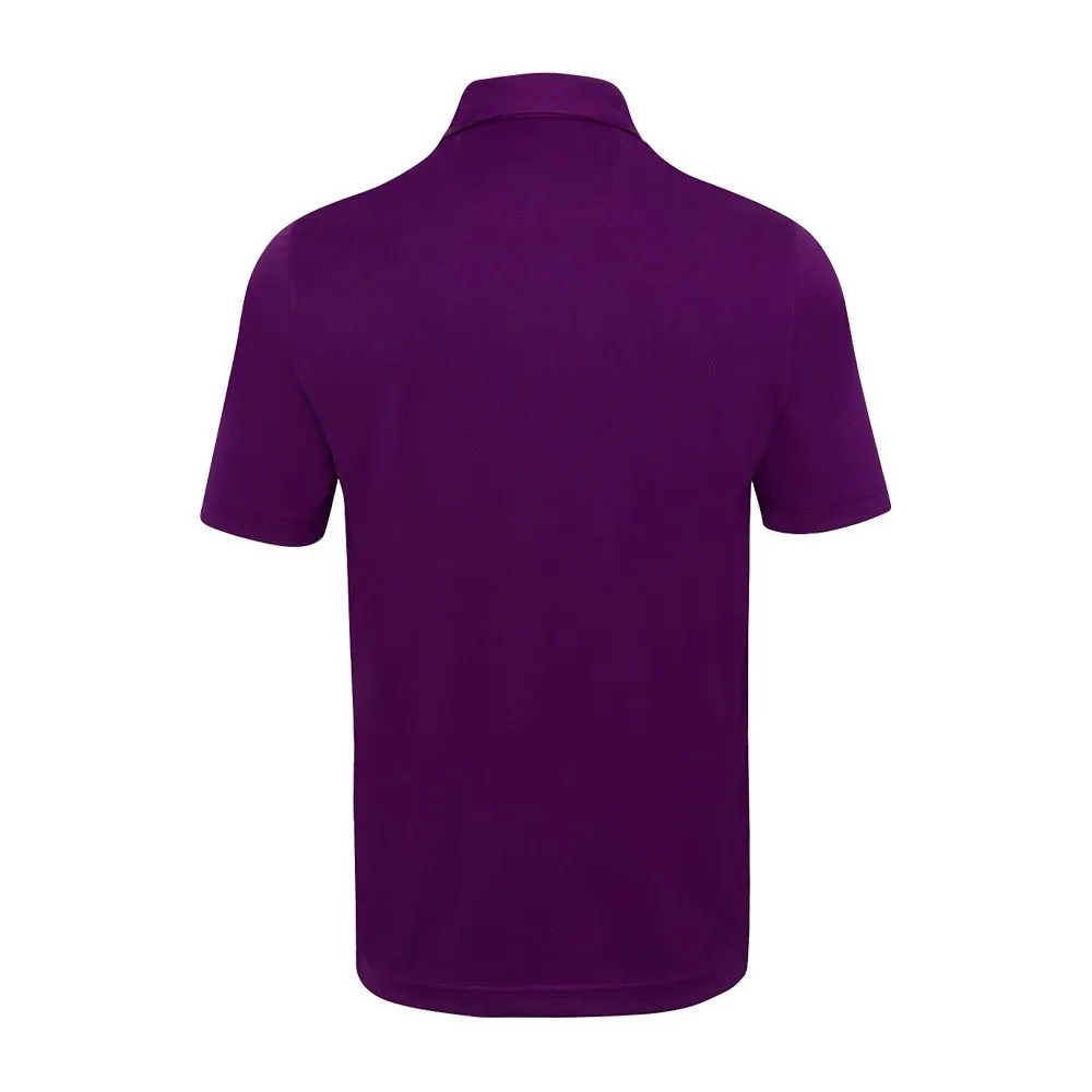 Greg Norman Men's Ombre Stripe Print Polo - Vintage Grape
