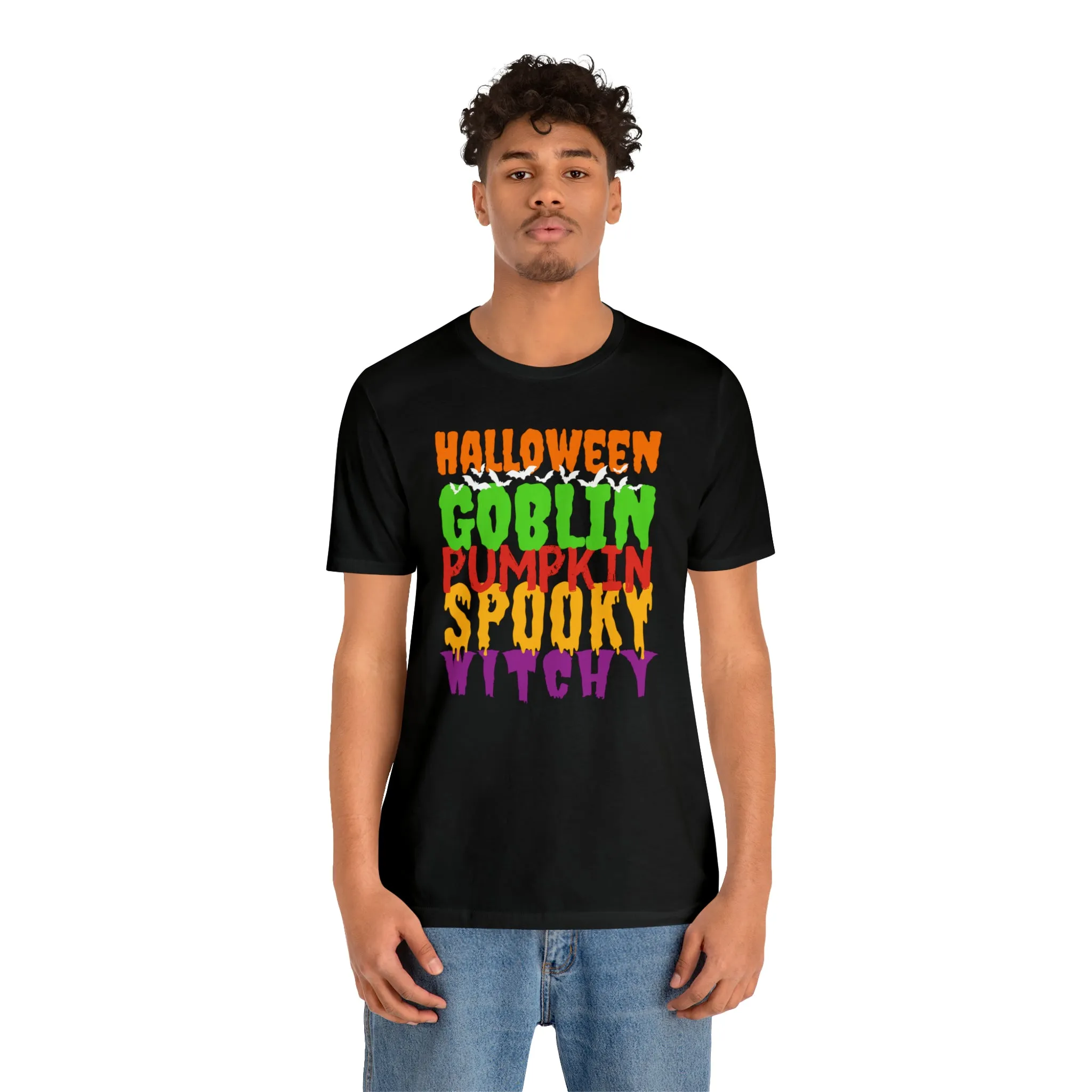 Halloween Goblin Pumpkin T-Shirt | Spooky Witchy Tee |  Bella Canvas 3001Unisex | Creepy Short Sleeve Tshirt