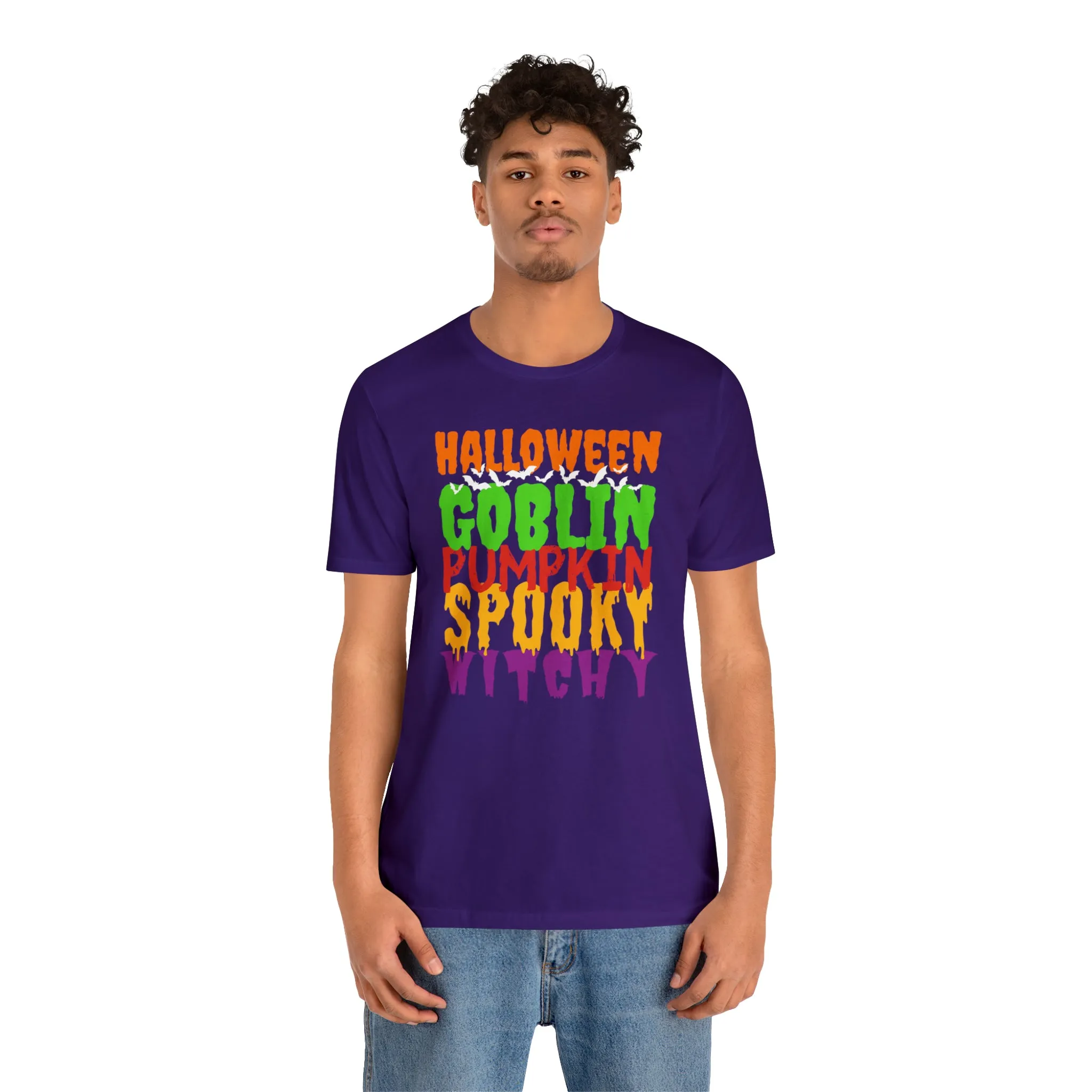 Halloween Goblin Pumpkin T-Shirt | Spooky Witchy Tee |  Bella Canvas 3001Unisex | Creepy Short Sleeve Tshirt