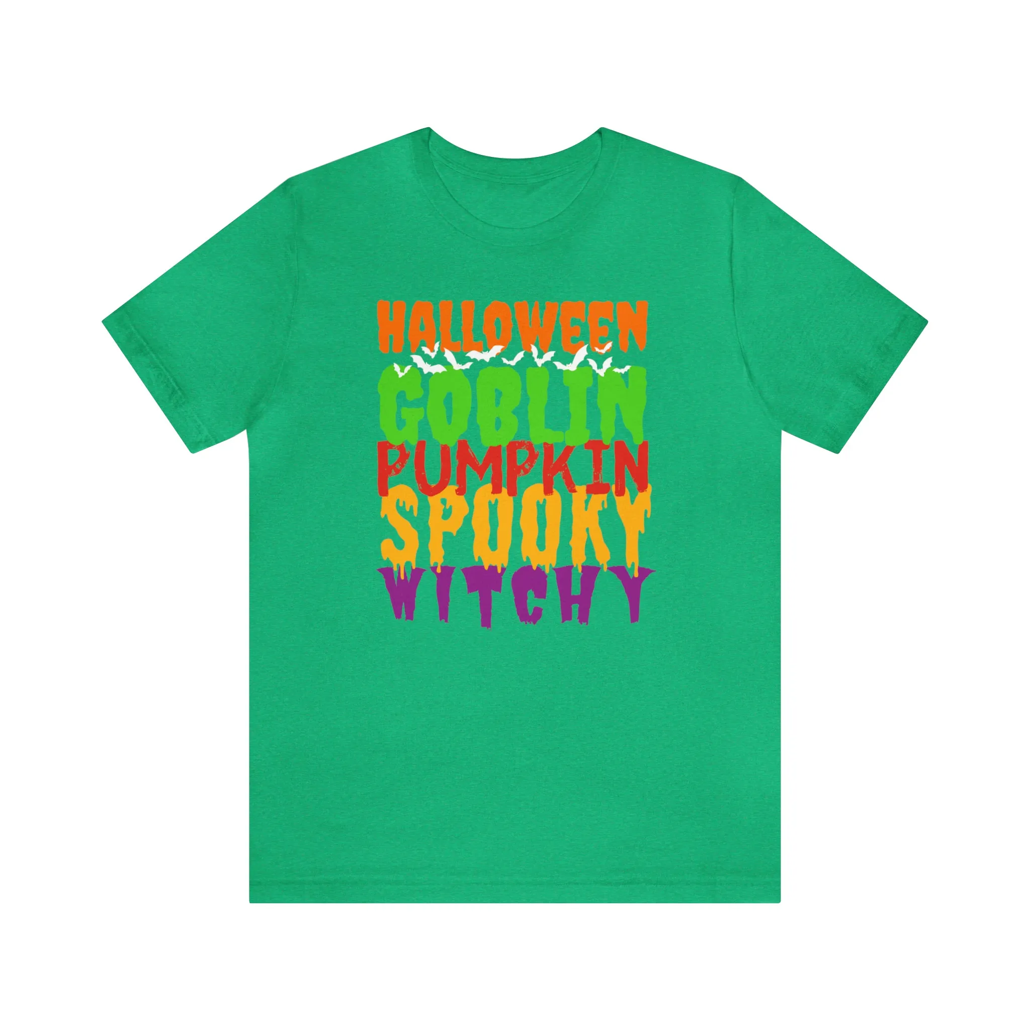 Halloween Goblin Pumpkin T-Shirt | Spooky Witchy Tee |  Bella Canvas 3001Unisex | Creepy Short Sleeve Tshirt