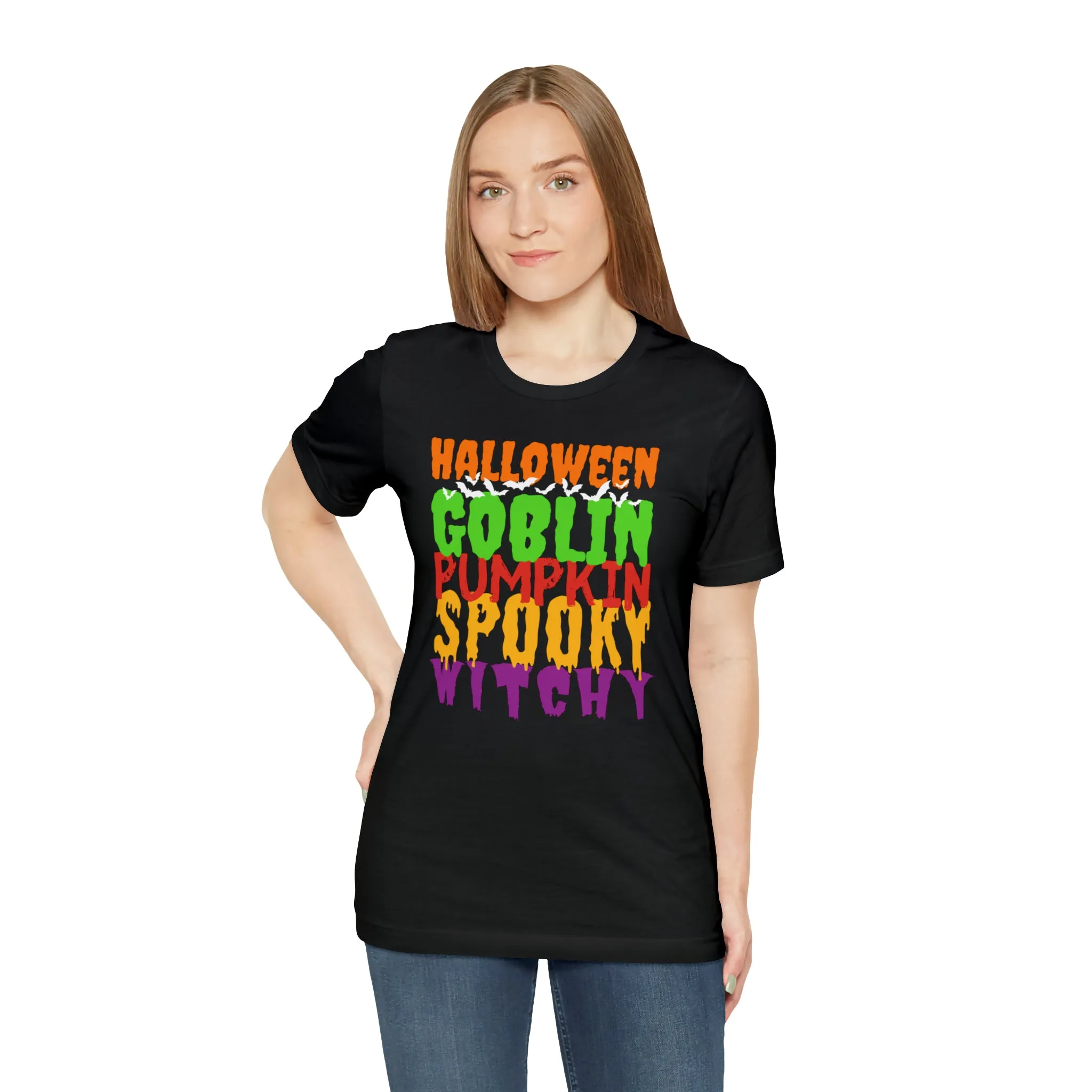 Halloween Goblin Pumpkin T-Shirt | Spooky Witchy Tee |  Bella Canvas 3001Unisex | Creepy Short Sleeve Tshirt