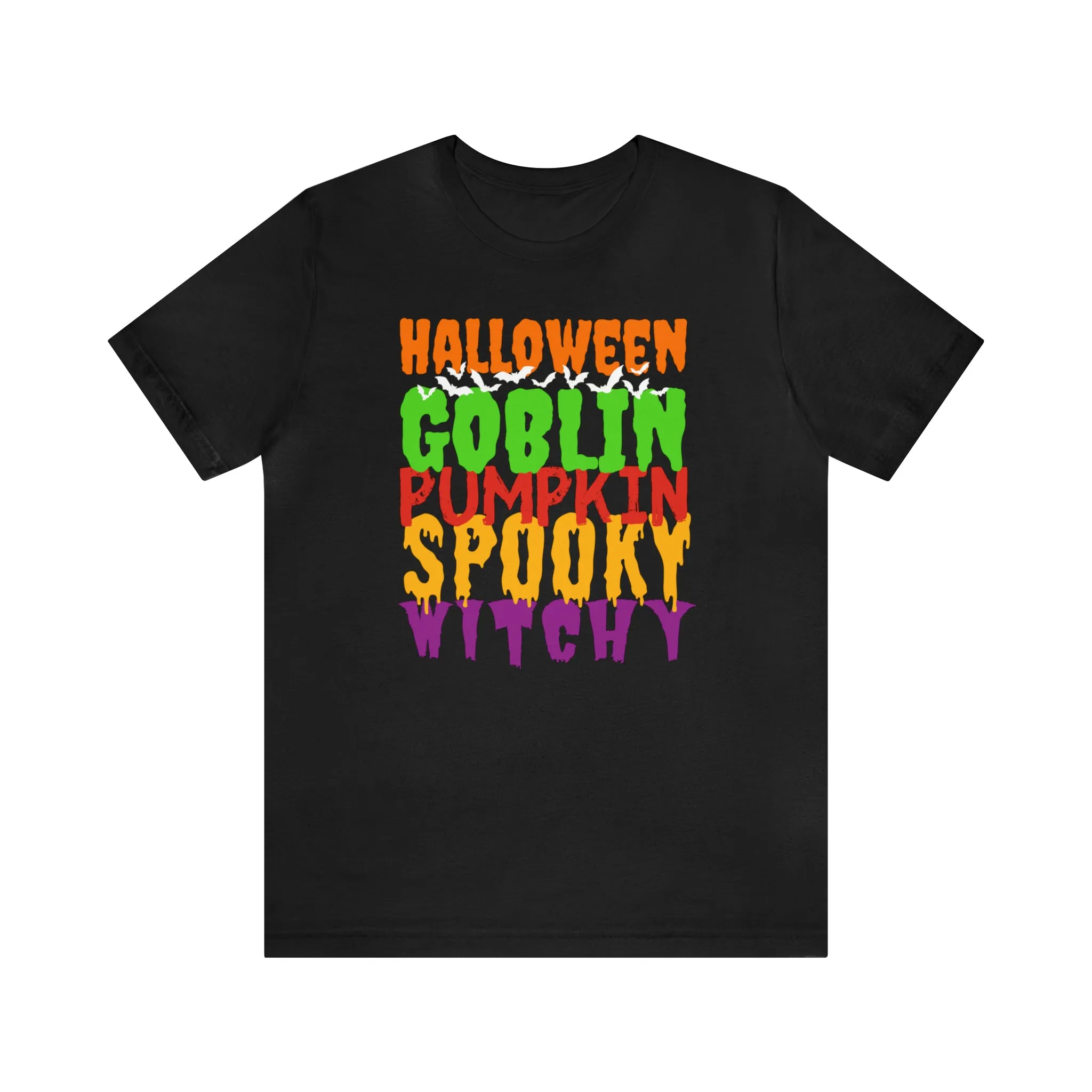 Halloween Goblin Pumpkin T-Shirt | Spooky Witchy Tee |  Bella Canvas 3001Unisex | Creepy Short Sleeve Tshirt