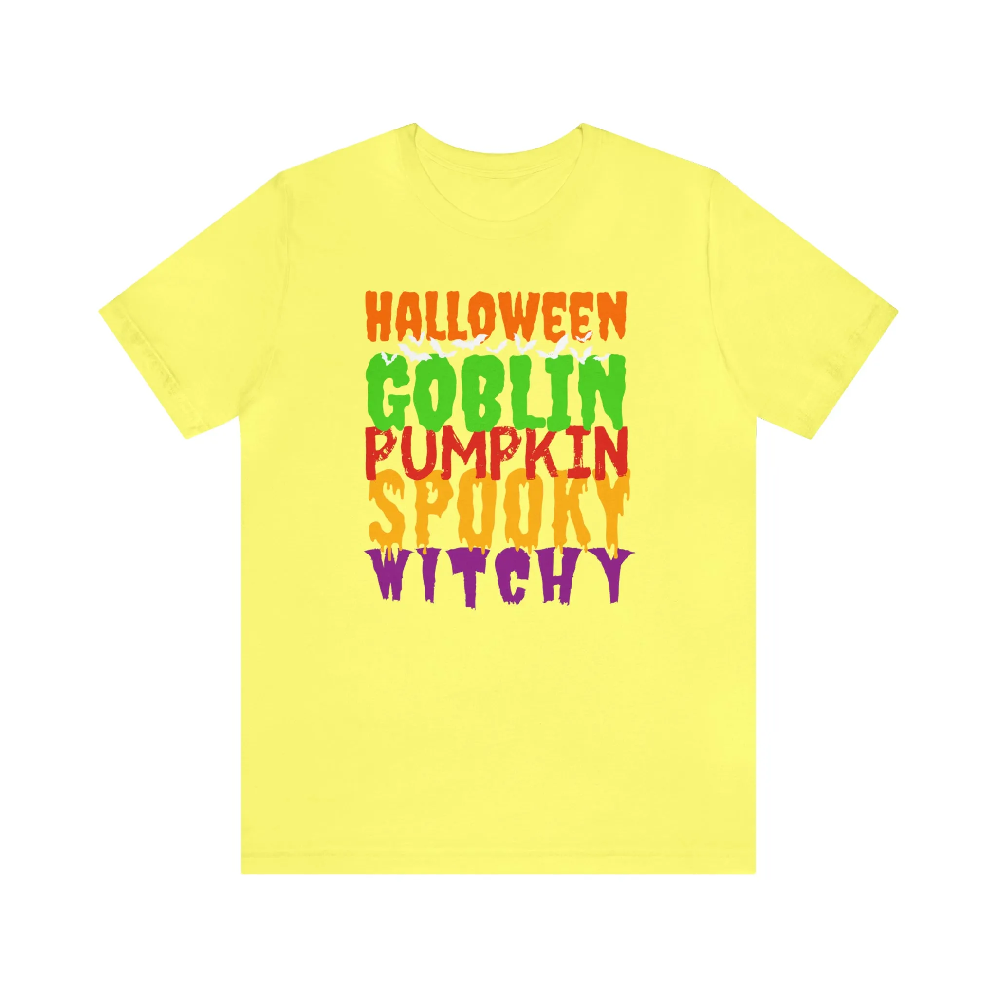 Halloween Goblin Pumpkin T-Shirt | Spooky Witchy Tee |  Bella Canvas 3001Unisex | Creepy Short Sleeve Tshirt