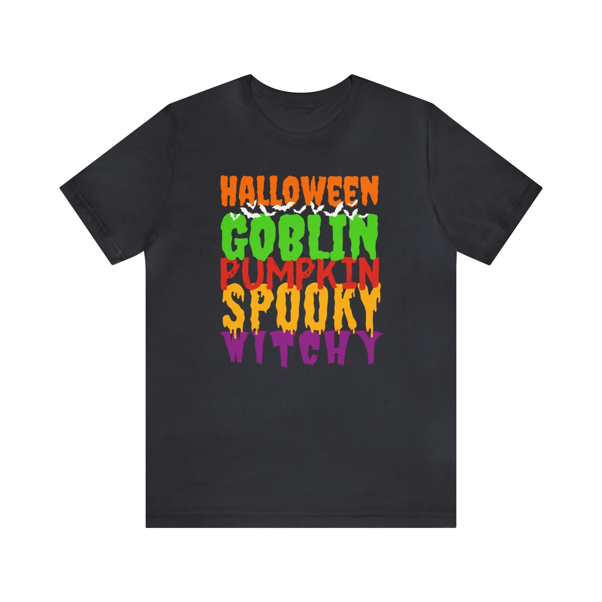 Halloween Goblin Pumpkin T-Shirt | Spooky Witchy Tee |  Bella Canvas 3001Unisex | Creepy Short Sleeve Tshirt