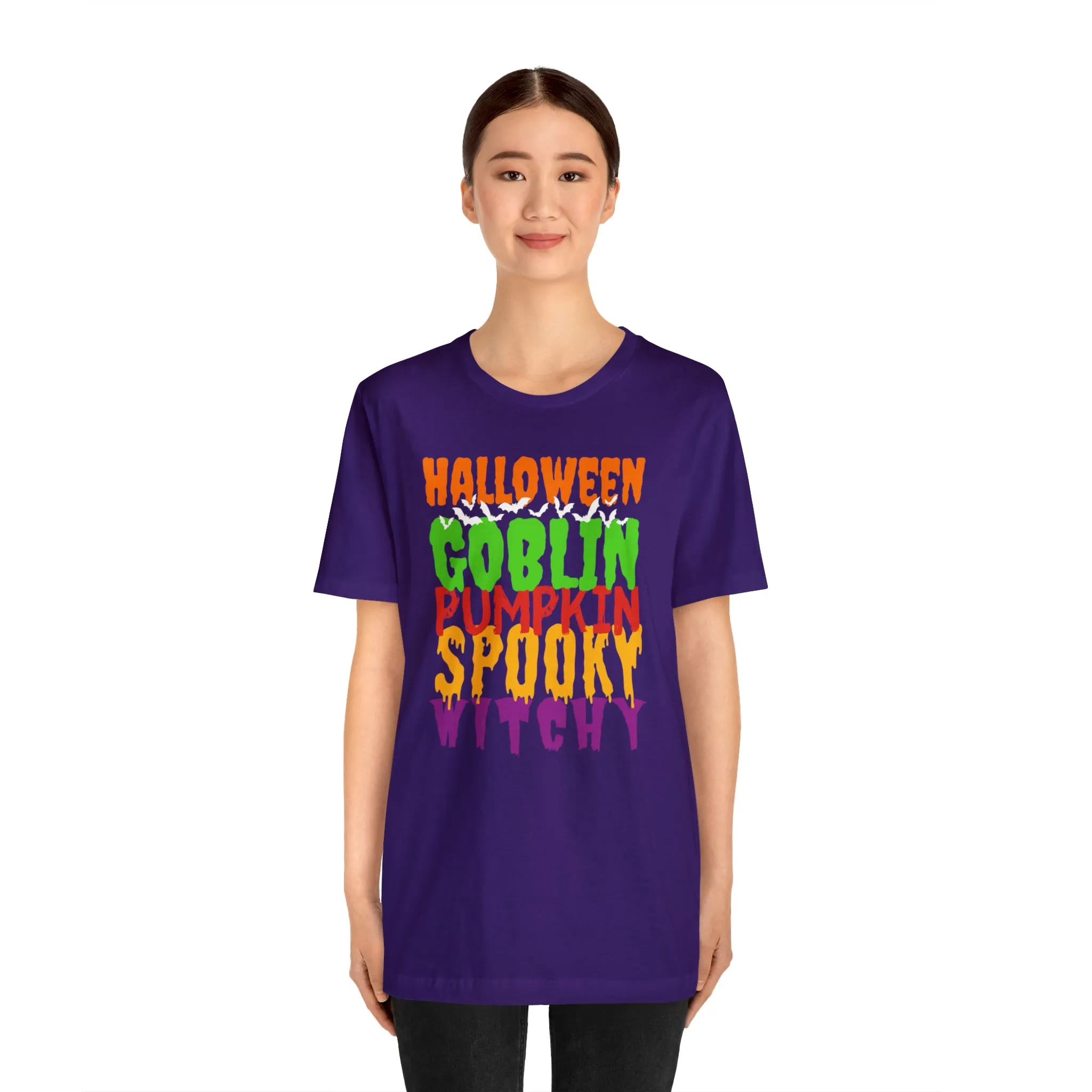 Halloween Goblin Pumpkin T-Shirt | Spooky Witchy Tee |  Bella Canvas 3001Unisex | Creepy Short Sleeve Tshirt
