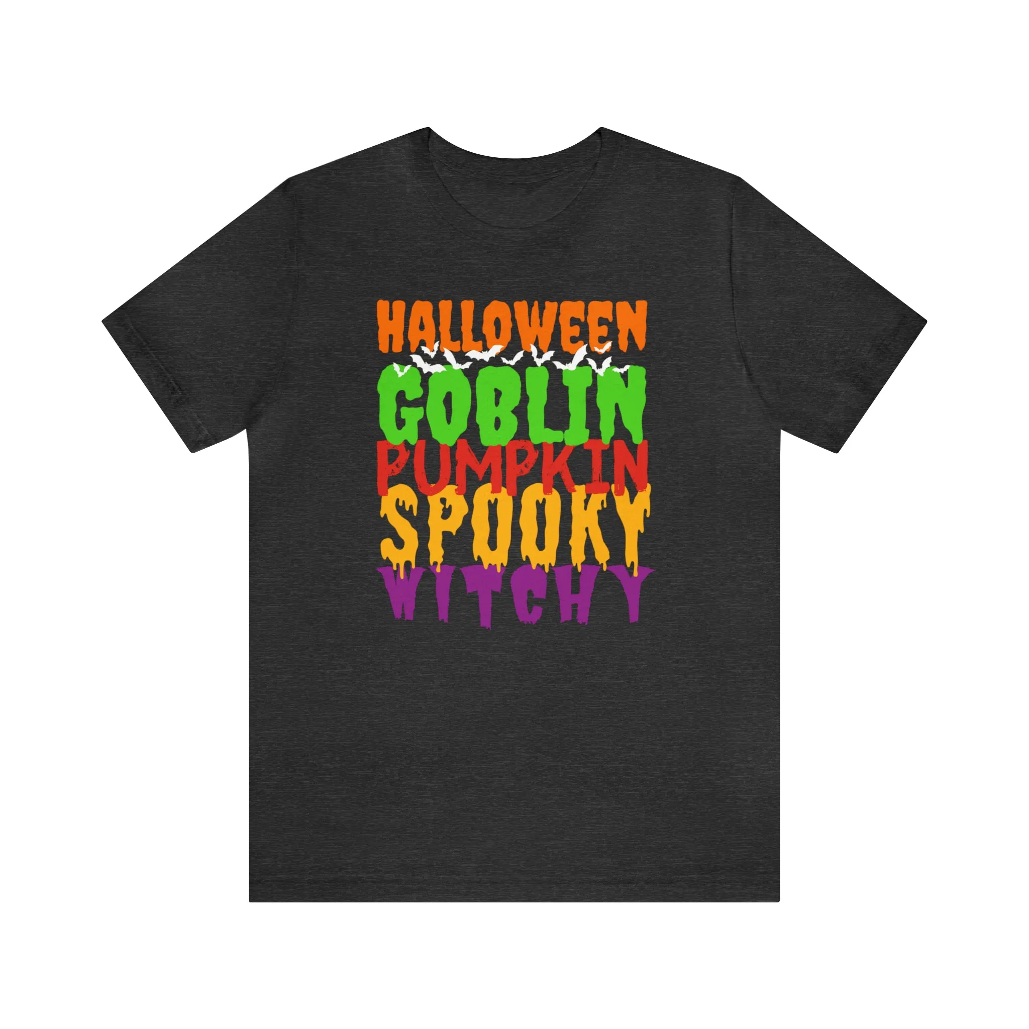Halloween Goblin Pumpkin T-Shirt | Spooky Witchy Tee |  Bella Canvas 3001Unisex | Creepy Short Sleeve Tshirt