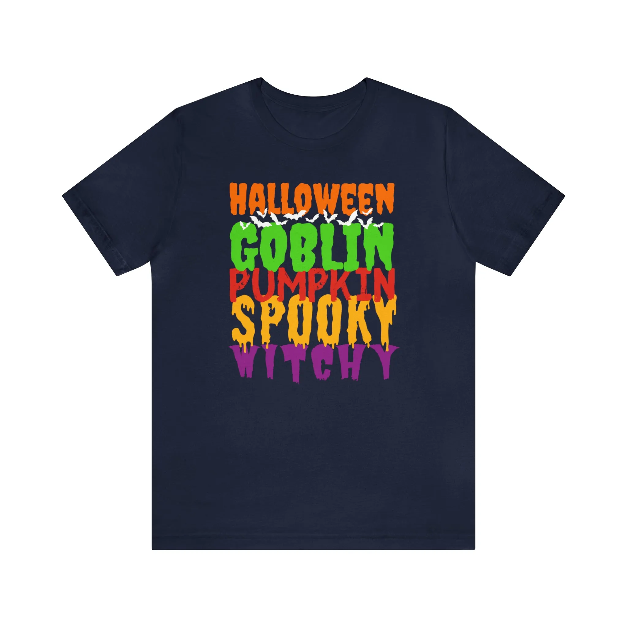 Halloween Goblin Pumpkin T-Shirt | Spooky Witchy Tee |  Bella Canvas 3001Unisex | Creepy Short Sleeve Tshirt
