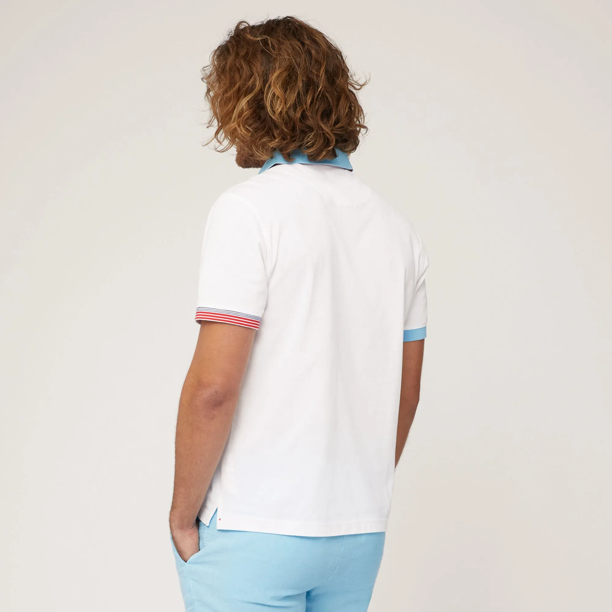 Harmont & Blaine Contrast Polo - White