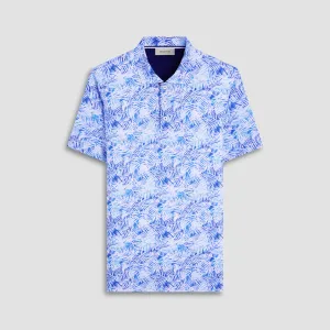 Hendrix Leaf Print Polo Shirt