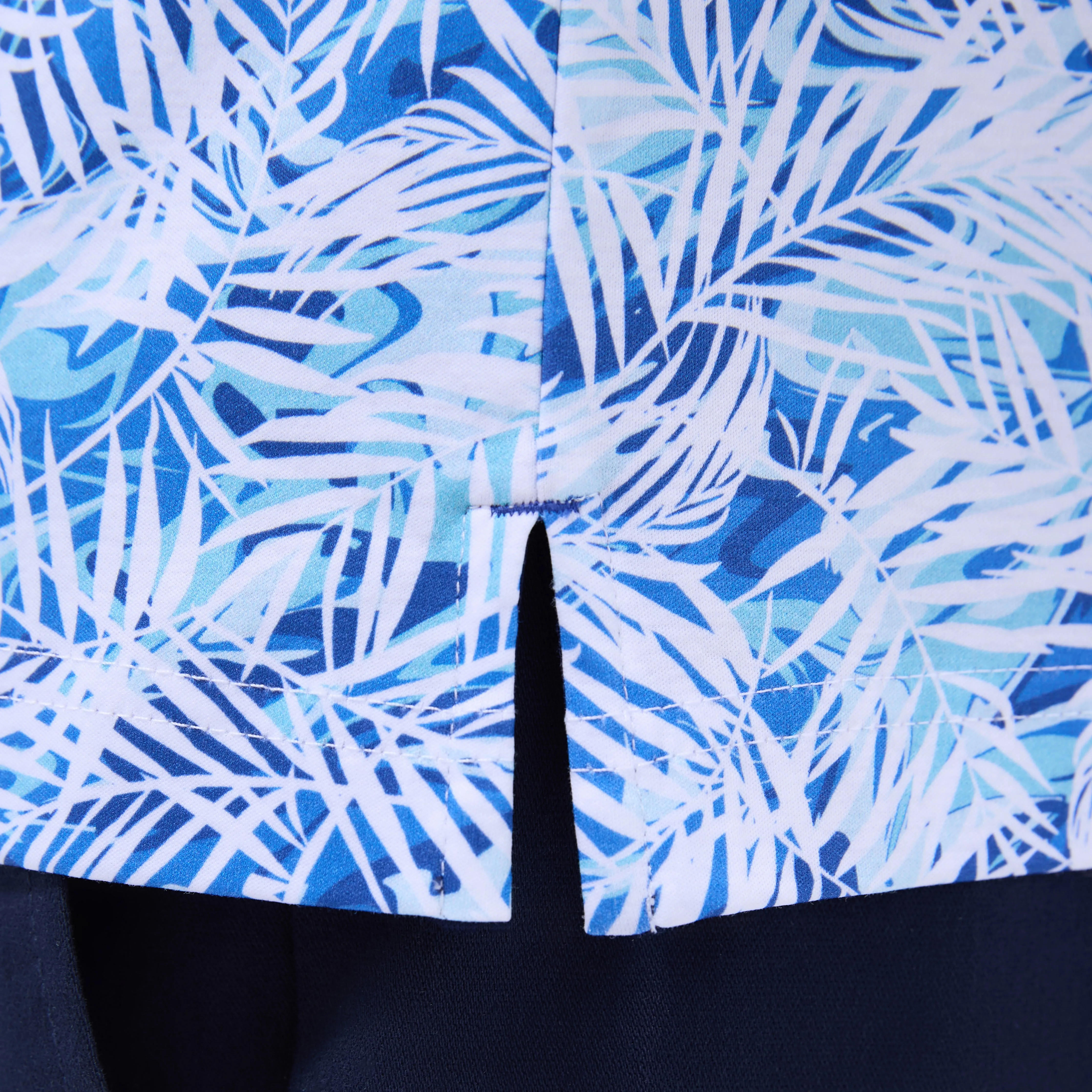 Hendrix Leaf Print Polo Shirt