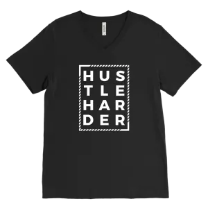 Linen-Cotton Blend Men's V-Neck T-Shirts