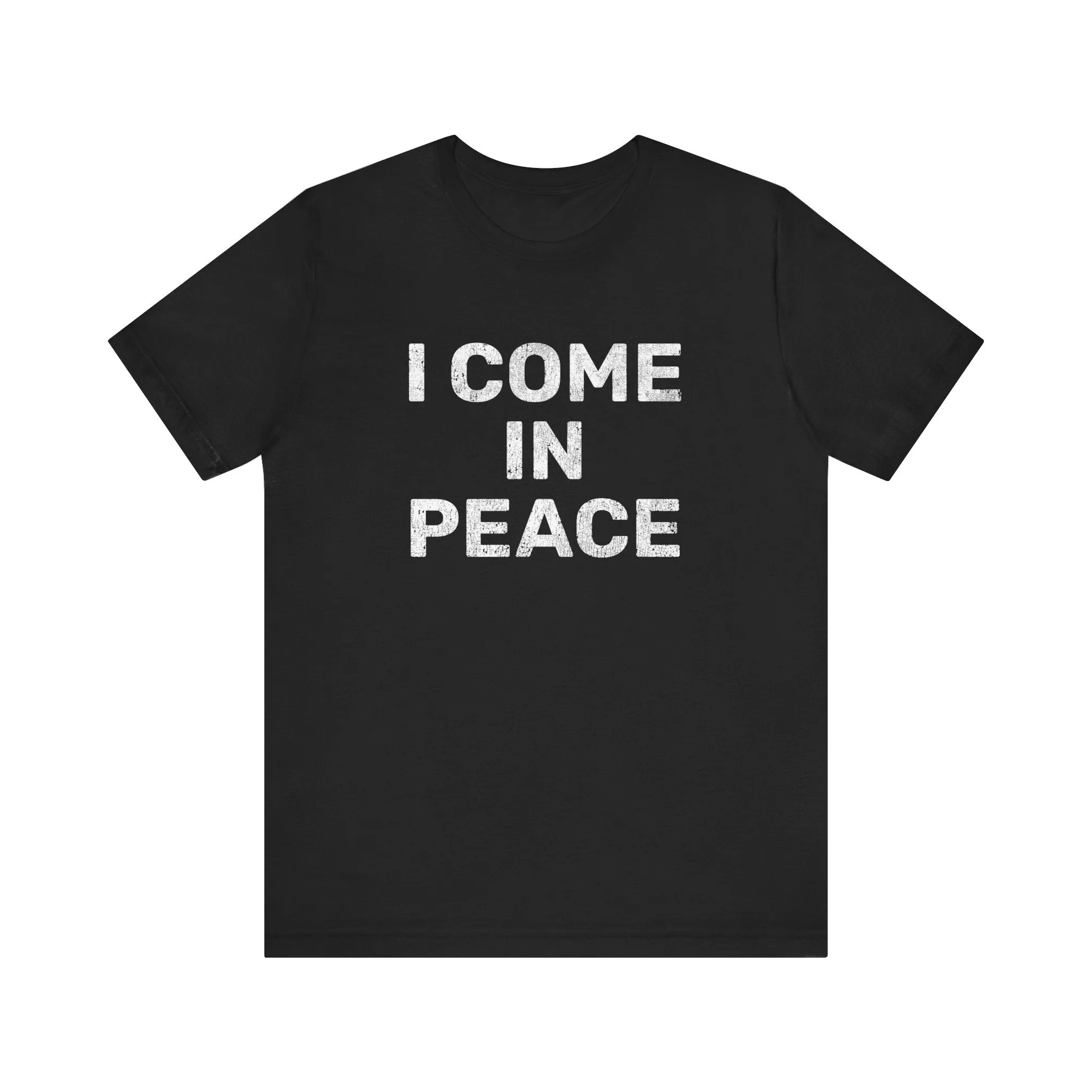I Come In Peace | Deluxe Black Tee